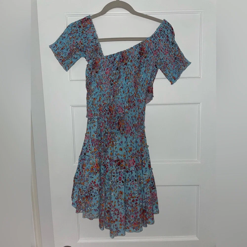 Soledad Mini Dress in Sky Blue Murrina - Picture 4 of 5